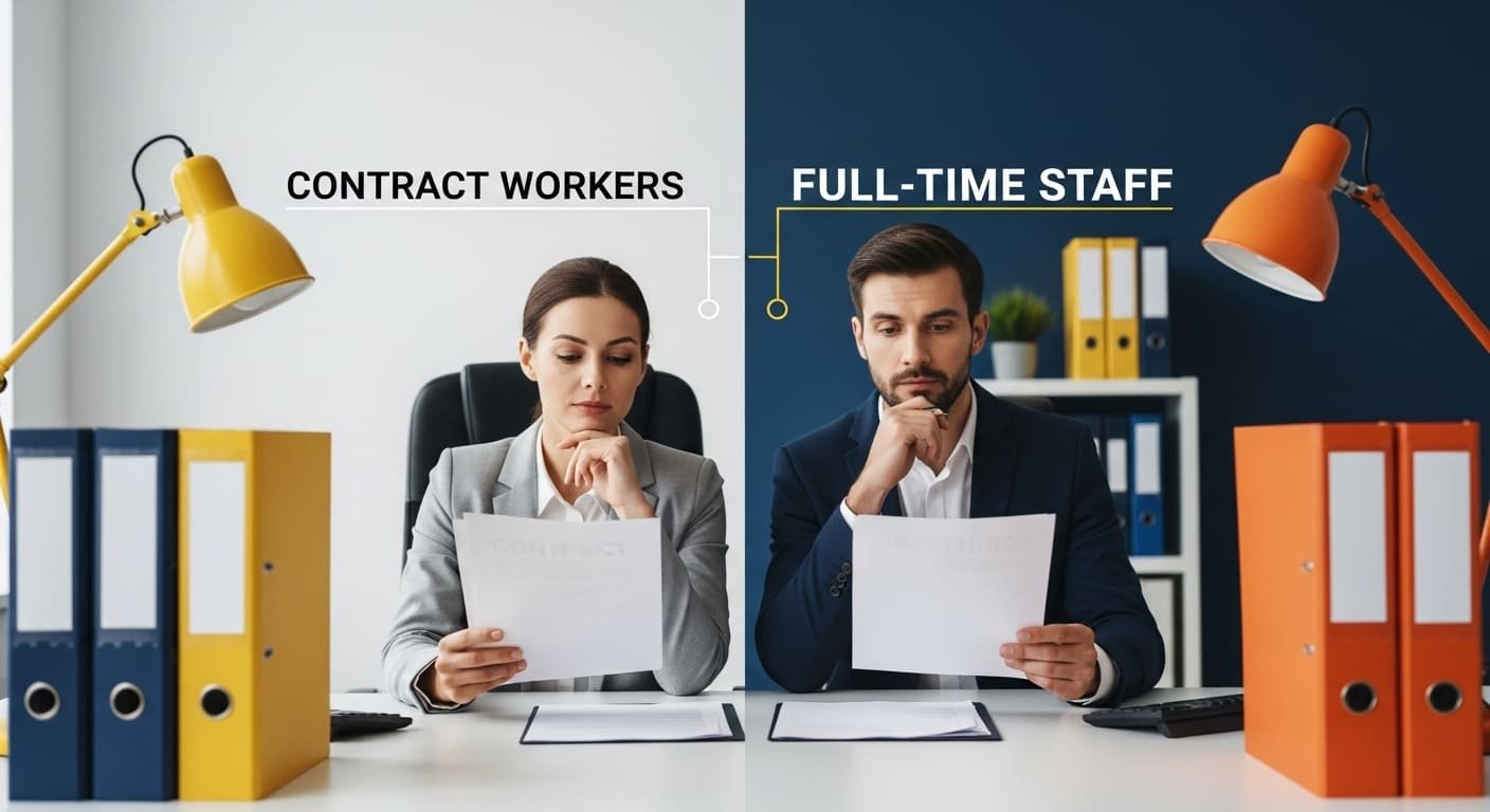 Contract Workers vs Full-Time Staff: Pros and Cons
