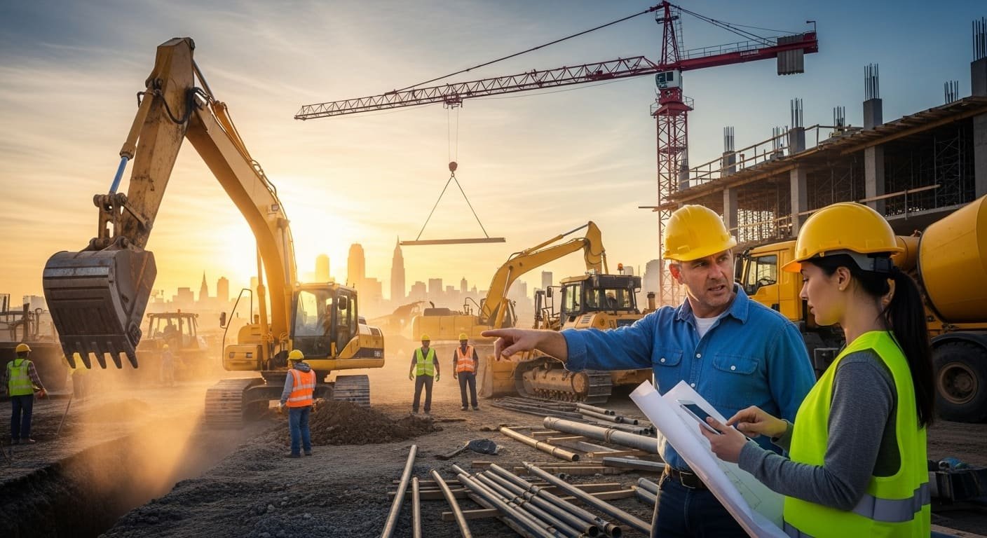 Construction foreman and supervisor placement