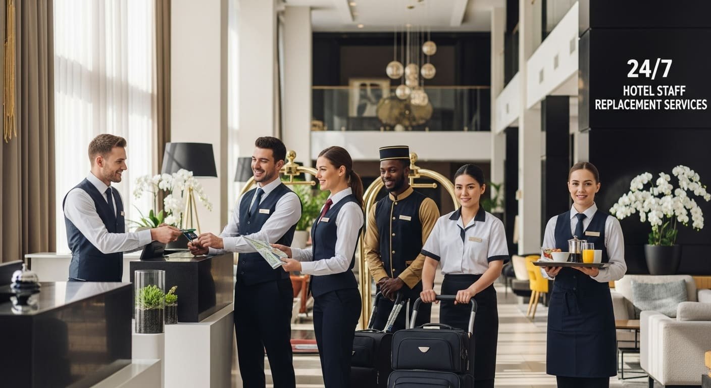 24/7 Hotel Staff Replacement Services
