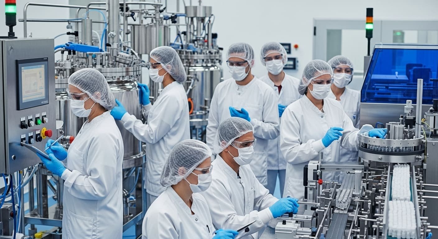 Pharmaceutical production staff requirements