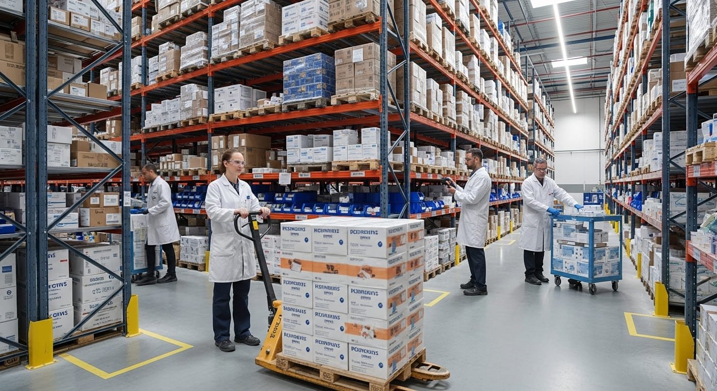 Pharmaceutical warehouse staff